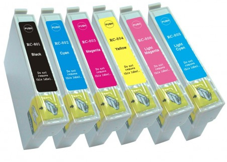 Epson T0807, T0806, T0805, T0804, T0803, T0802, T0801 - 7.4ml